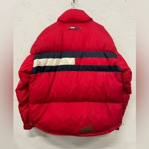 Vintage Tommy Hilfiger Big Logo Puffer Down Jacket Winter, Size 2XL+